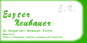 eszter neubauer business card
